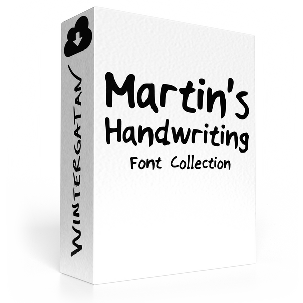 Martin's Handwriting Font Collection.