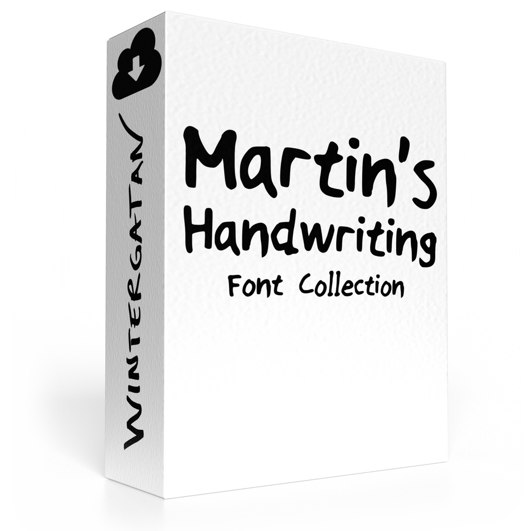 Martin's Handwriting Font Collection